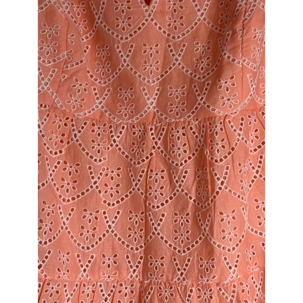 Lilly Pulitzer Keila Eyelet Top Size 6 Hyacinth Embroidered - Picture 11 of 13